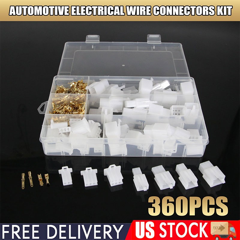 380Pcs Motorcycle Connector Wiring Loom Automotive Harness Terminal Repair Setus