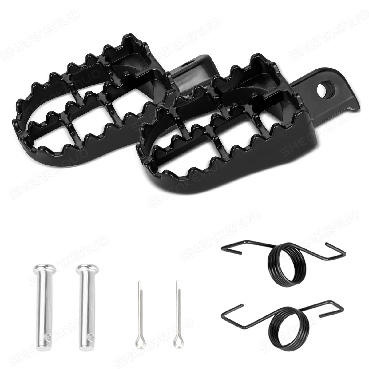 2X Foot Pegs Pedal Pad Wide Fat Footrest For Kawasaki KX250 KLX110 KX80 KDX200