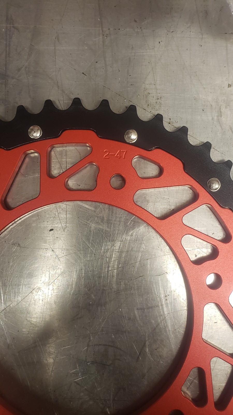 JFG Racing? , 47T Chain Sprocket red and black