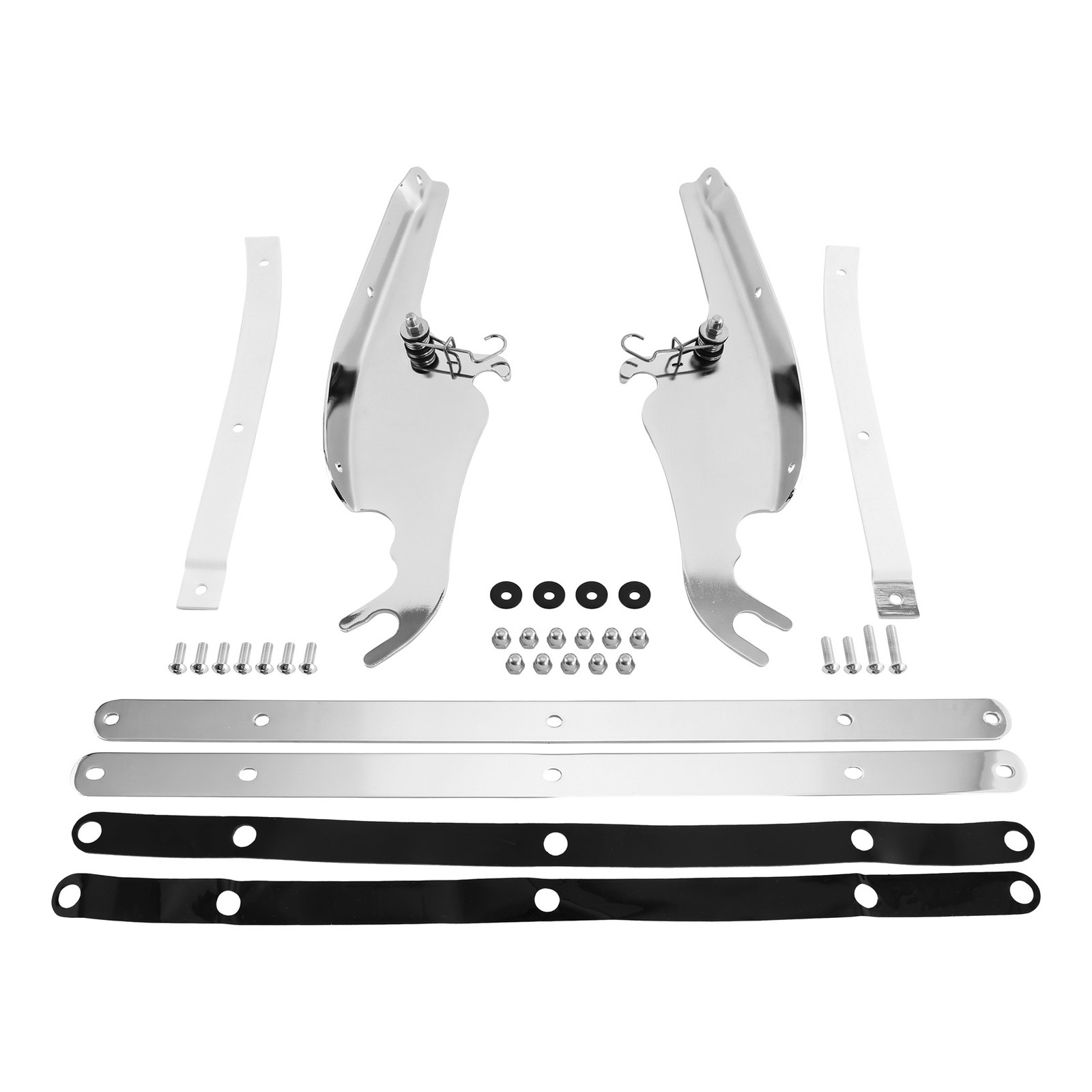 Clear Windshield /Mount Bracket Fit For Harley Heritage Softail Fatboy 2000-2017