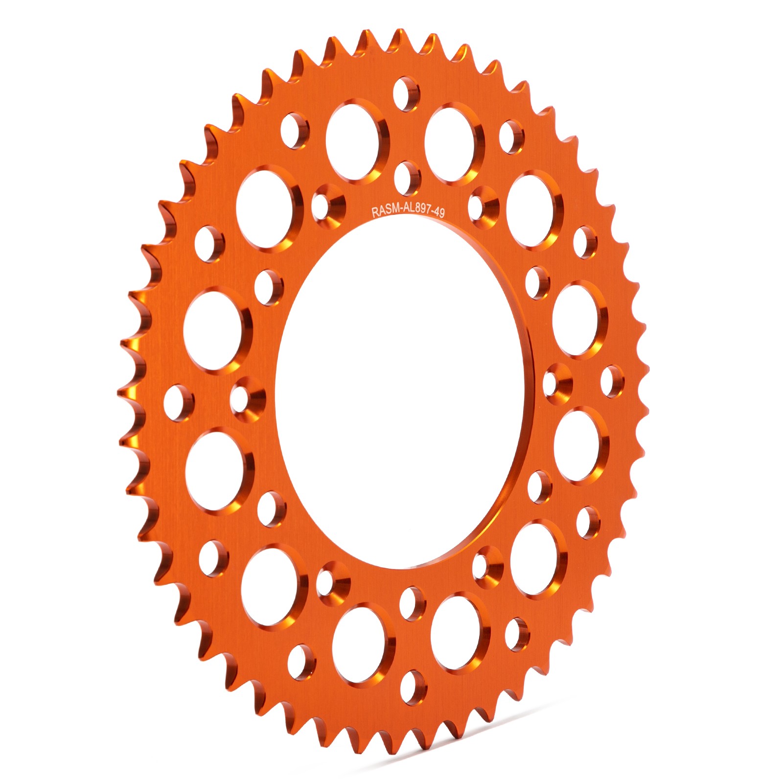 For SX-F EXC XC-F 520 Pitch F+R 14T 49T Non O-Ring Chain and Sprocket Kit Orange