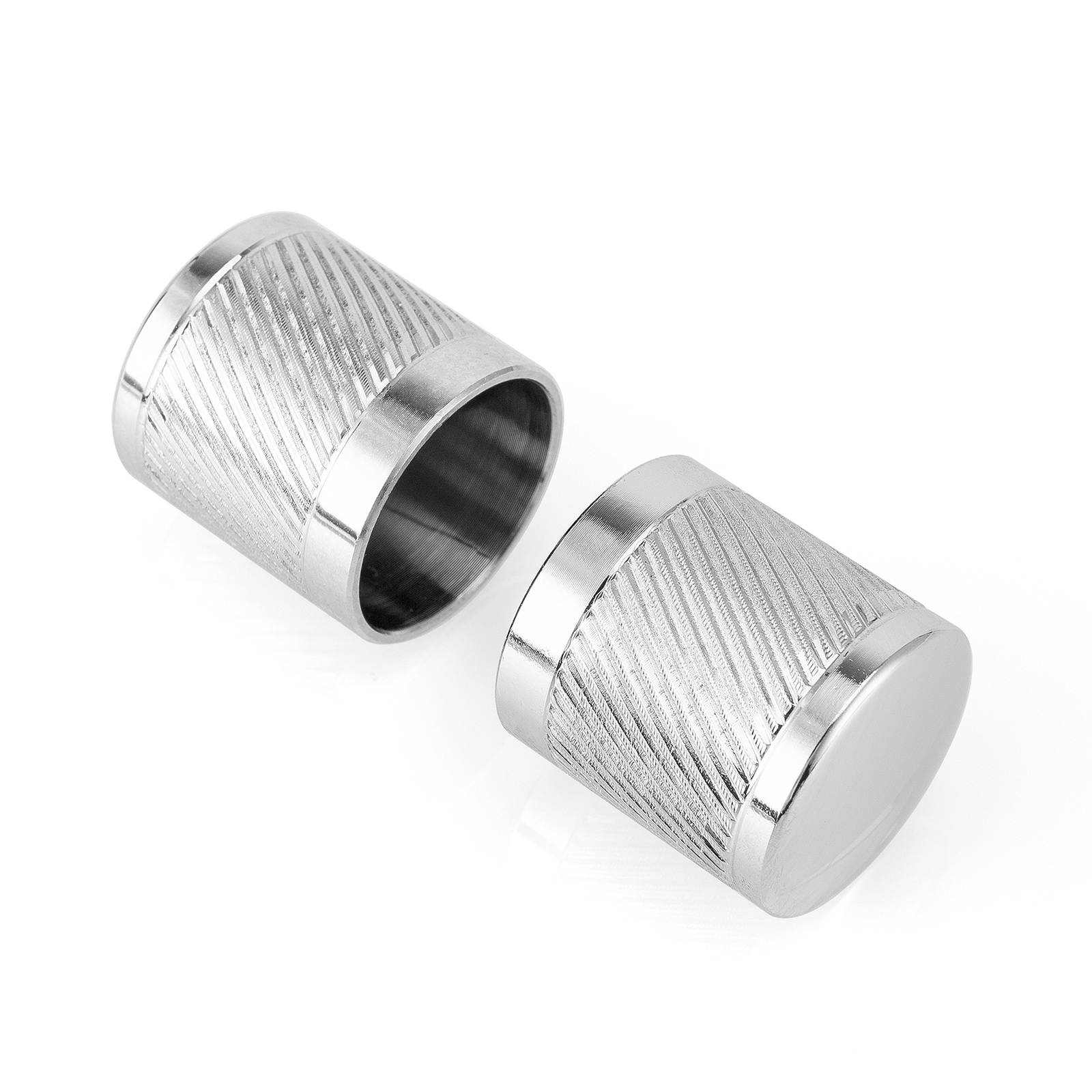 2 PACK Knurled Docking Hardware Covers Kit For Harley Street Glide Road 09-25