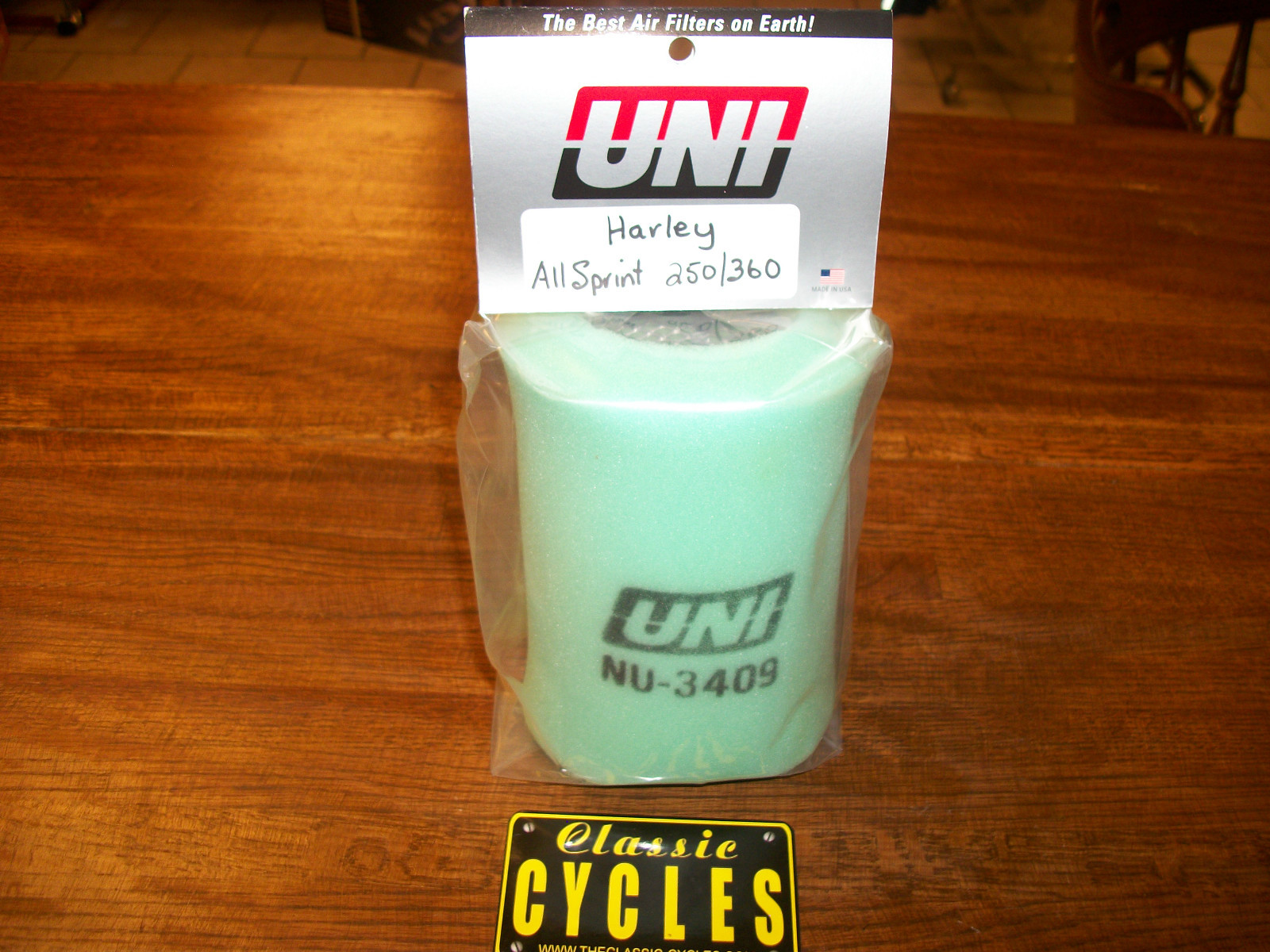 Harley Davidson Sprint 250 350 Air Filter NU-3409 AHRMA Vintage Aermacchi