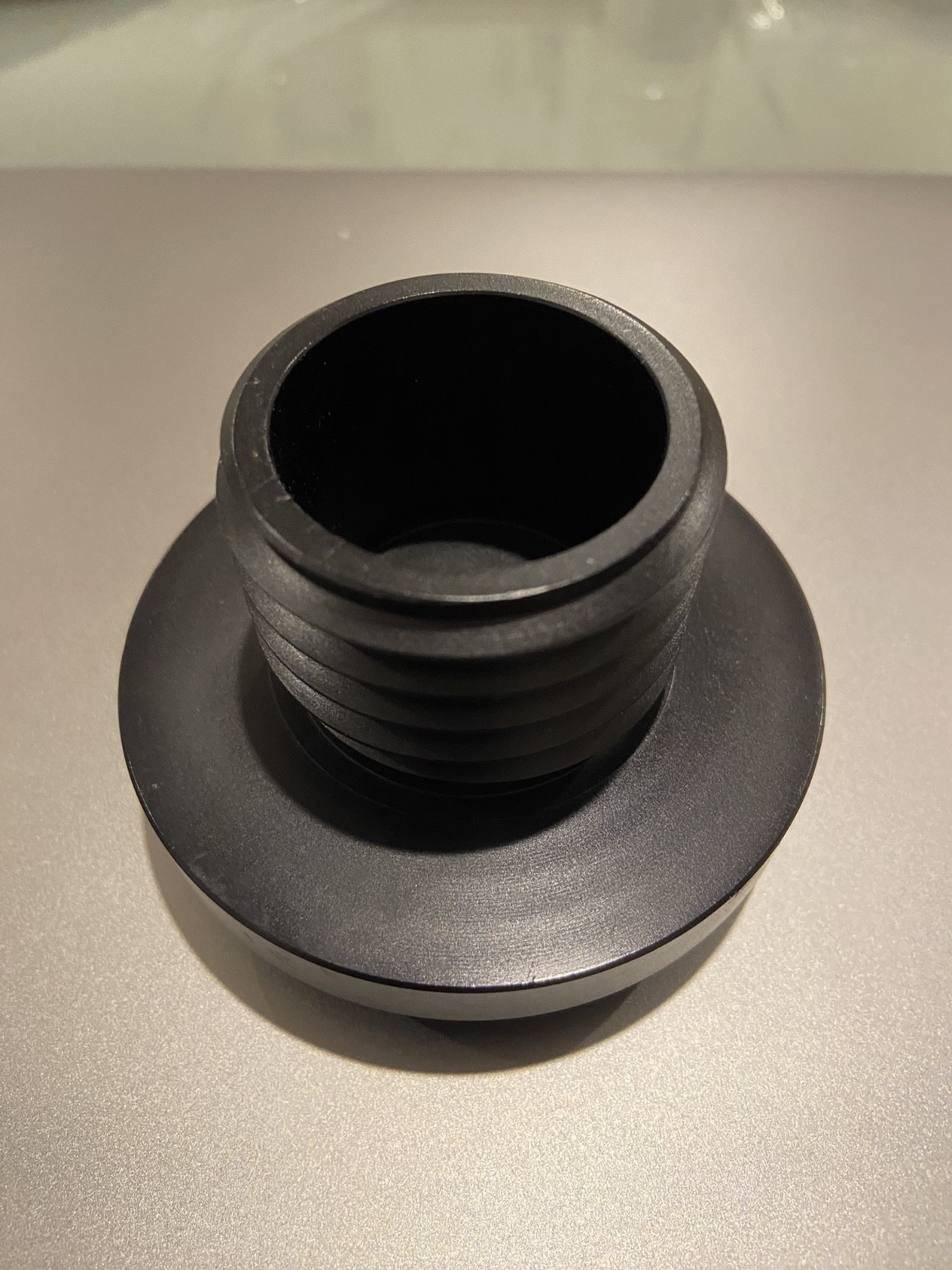 HARLEY DAVIDSON GAS FUEL CAP MACHINED ALUMINIUM ANODIZED BLACK RSD STYLE