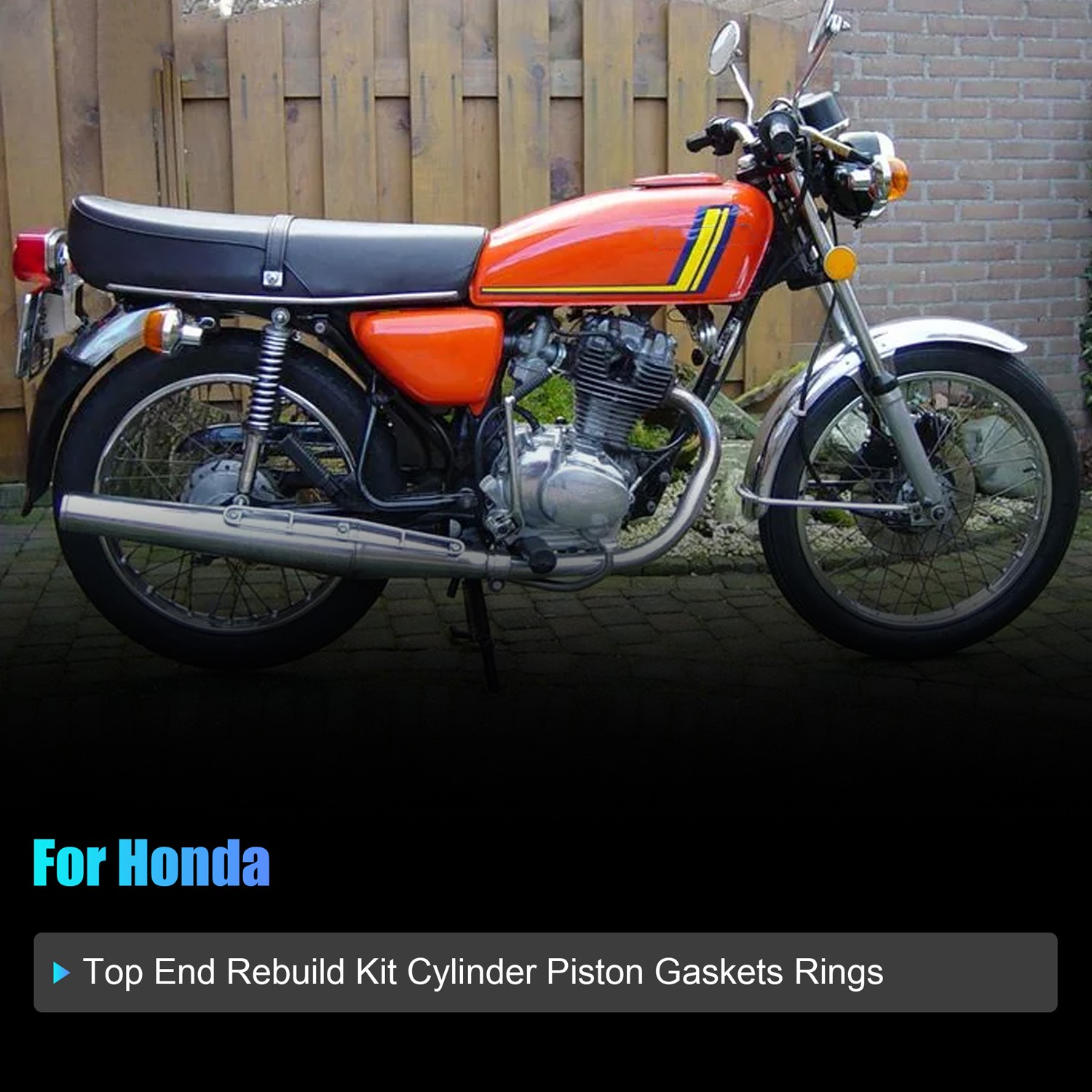 Cylinder Piston Gaskets Top End Kit For Honda CD125S CL125S SL125 XL125 TL125