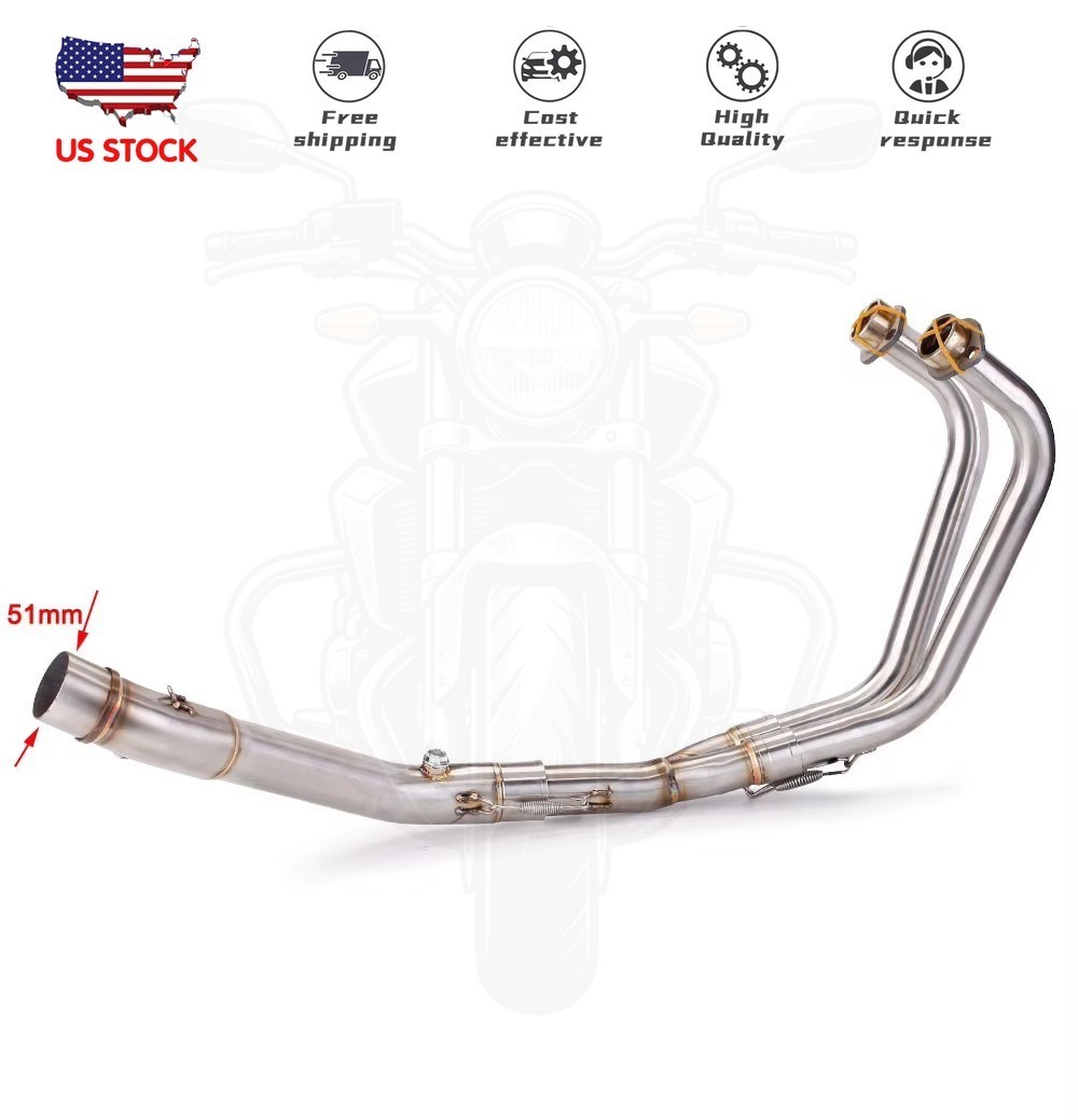 For Yamaha YZF R3 R25 MT03 2015-2025 Complete Exhaust System Header Muffler Pipe