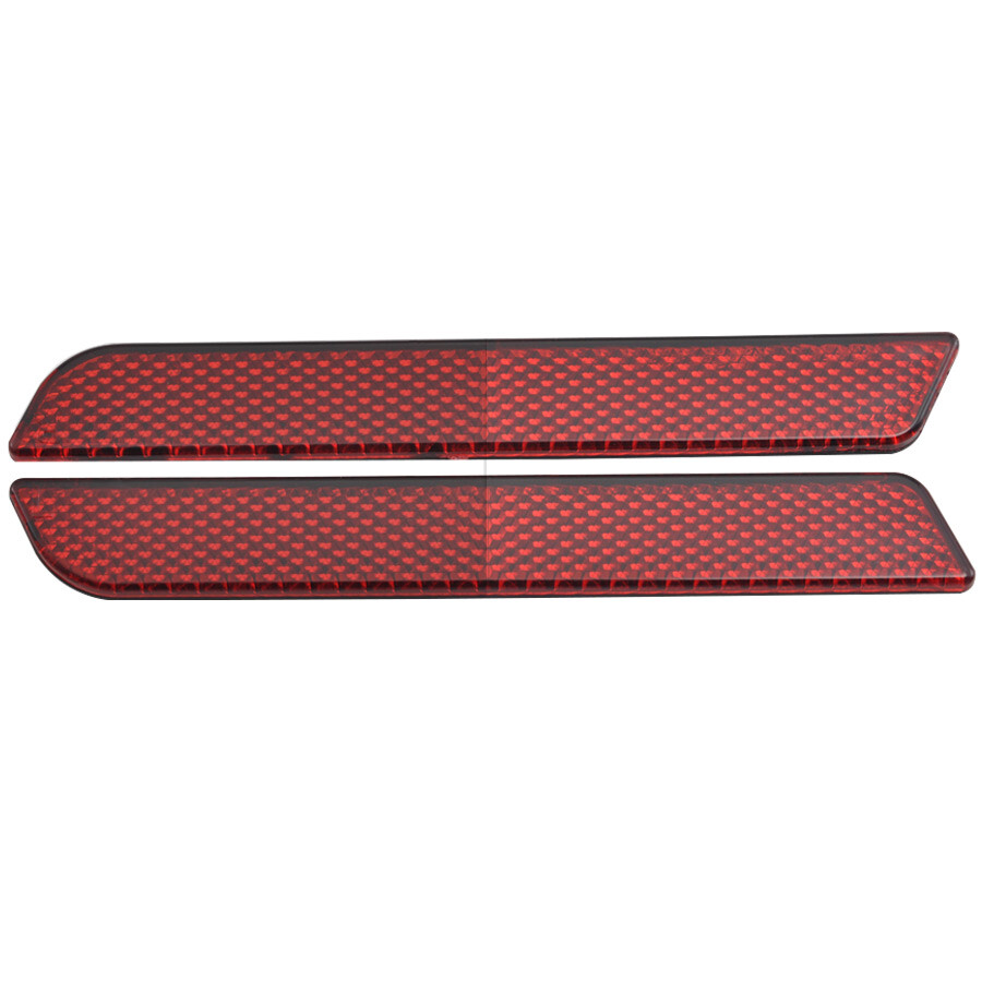 Black/Clear/Red Hard SaddleBag Latch Inserts Reflector For Harley Touring FLHT