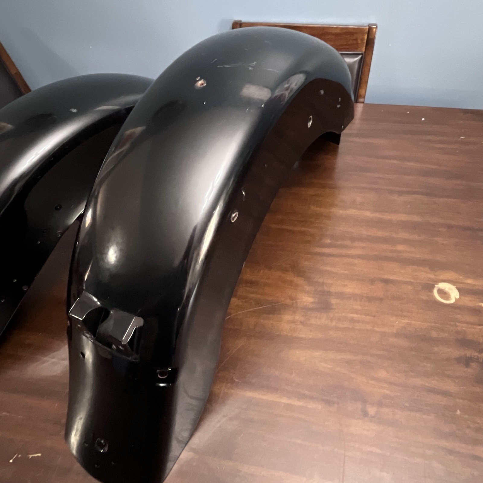 95 Harley Touring FLHR Road King OEM Front & Rear Wheel Fender Shell Panel Read!