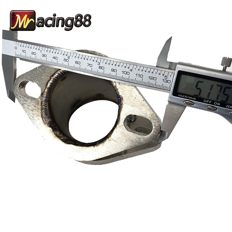 Universal 2.5″ to 2.5″ 45 Degree Mild Steel 2 Bolt Flange Muffler Pipe Flange