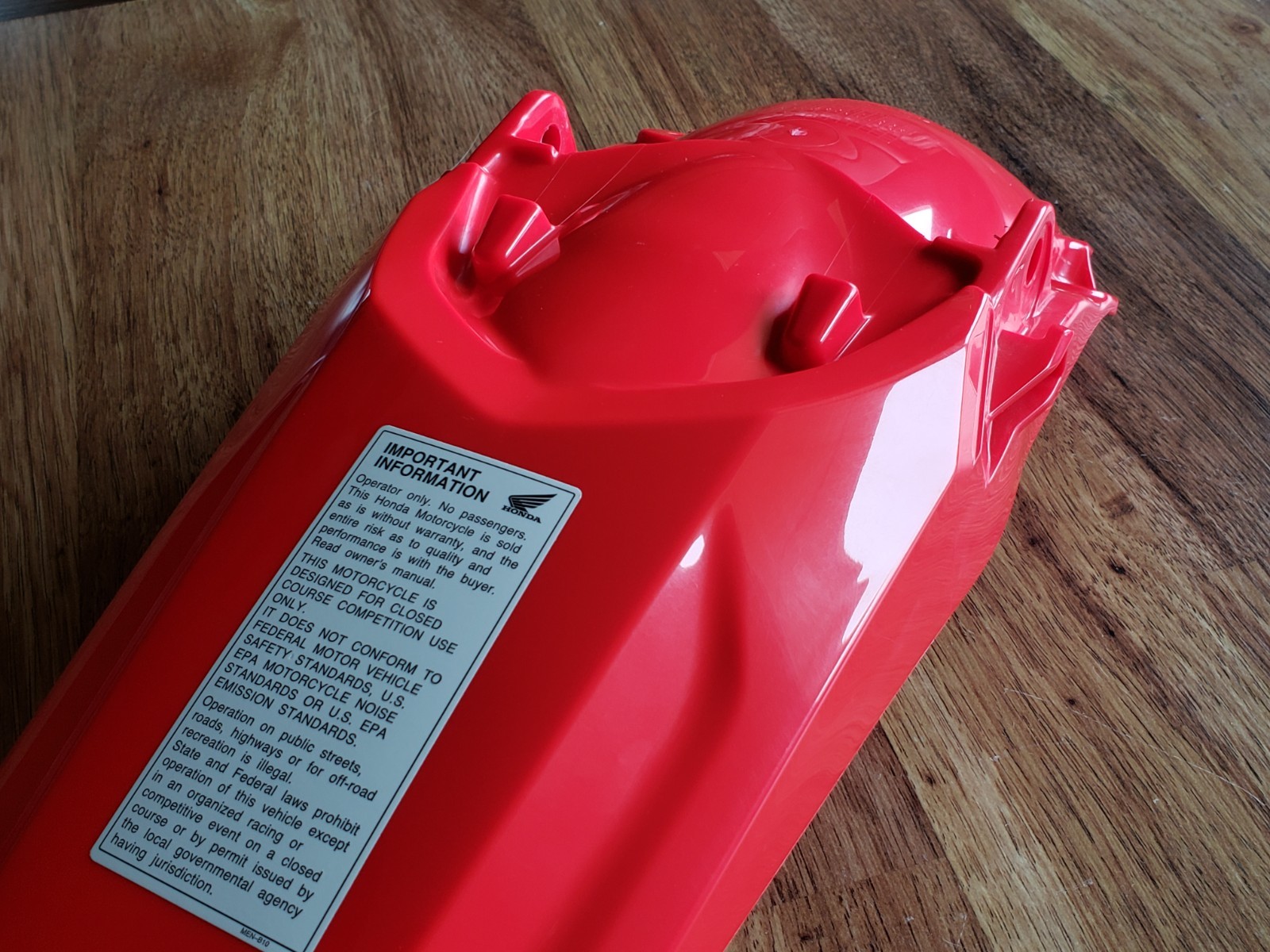 New Honda CRF450R Rear Fender 2021-2026 Plastic Extreme Red OEM 22-26 CRF250R RX