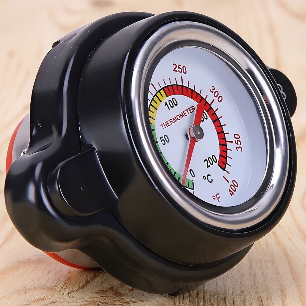 2X High Pressure Radiator Cap with Temperature Gauge 1.8 Bar Digital Indication