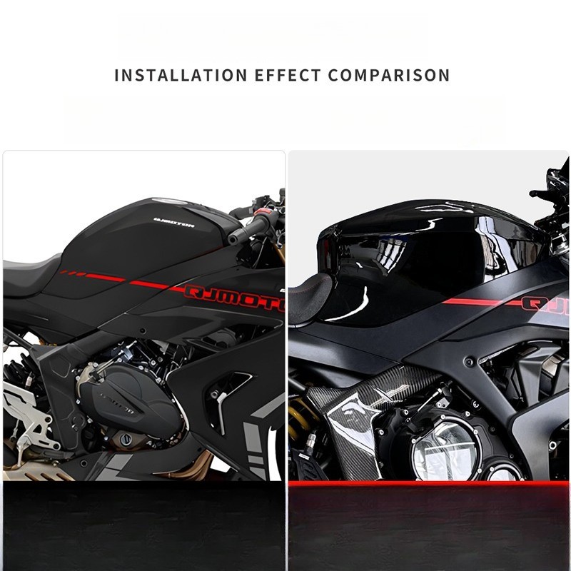 AOTWTR For QJMOTOR SRK 800 RR Motorcycle Glossy Racing Gas Fuel Tank Cover