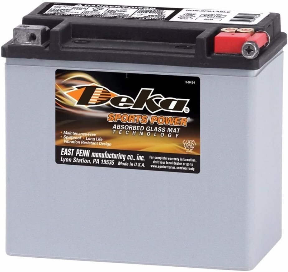 Deka Sports Power ETX-16L AGM Battery – MADE IN USA