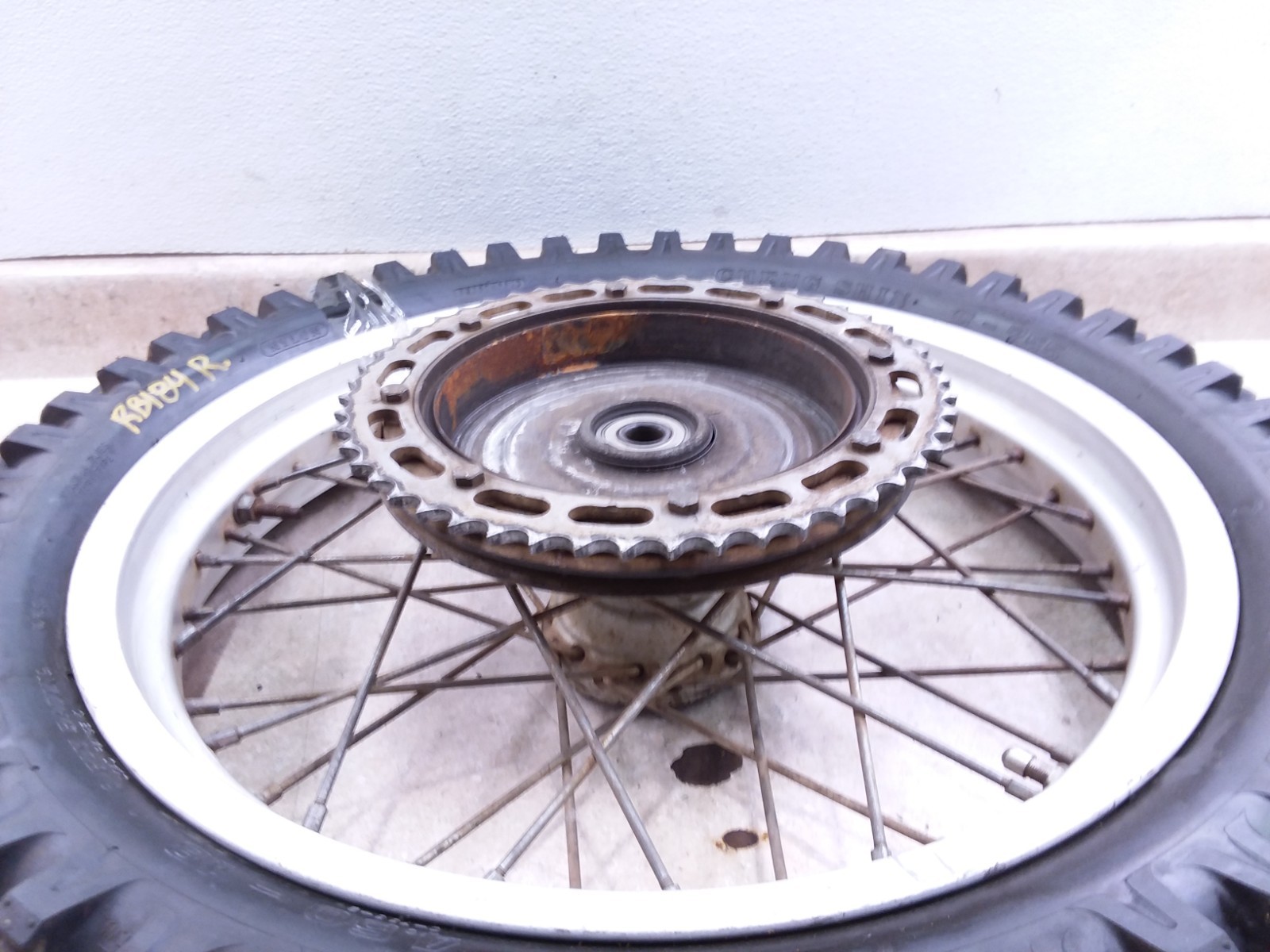 KTM 495 KTM495 Rear Wheel Rim & Sprocket 2.15×18 NORDISK OEM 1983 RB184 ANX-D6