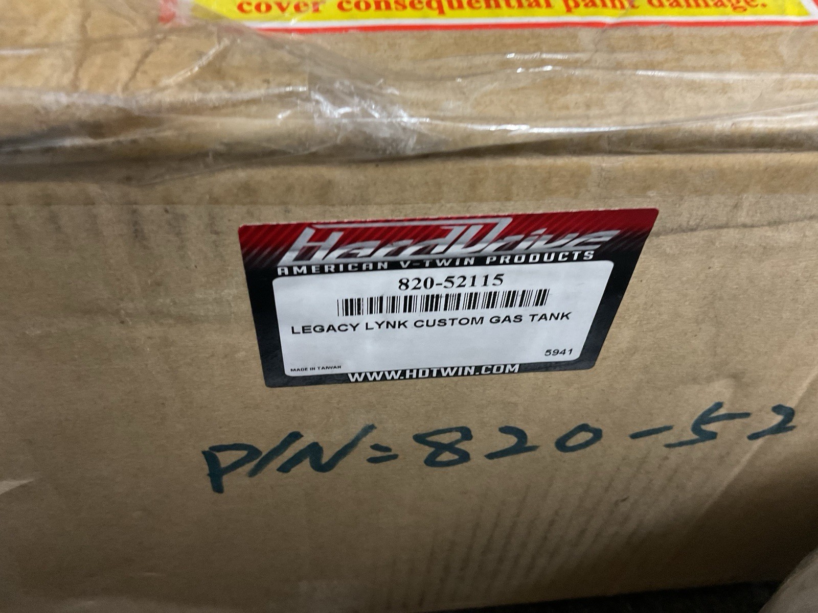 Hard Drive Legacy LYNK Custom Gas Tank Raw Metal 0701-0763 3.2 Gallon Single