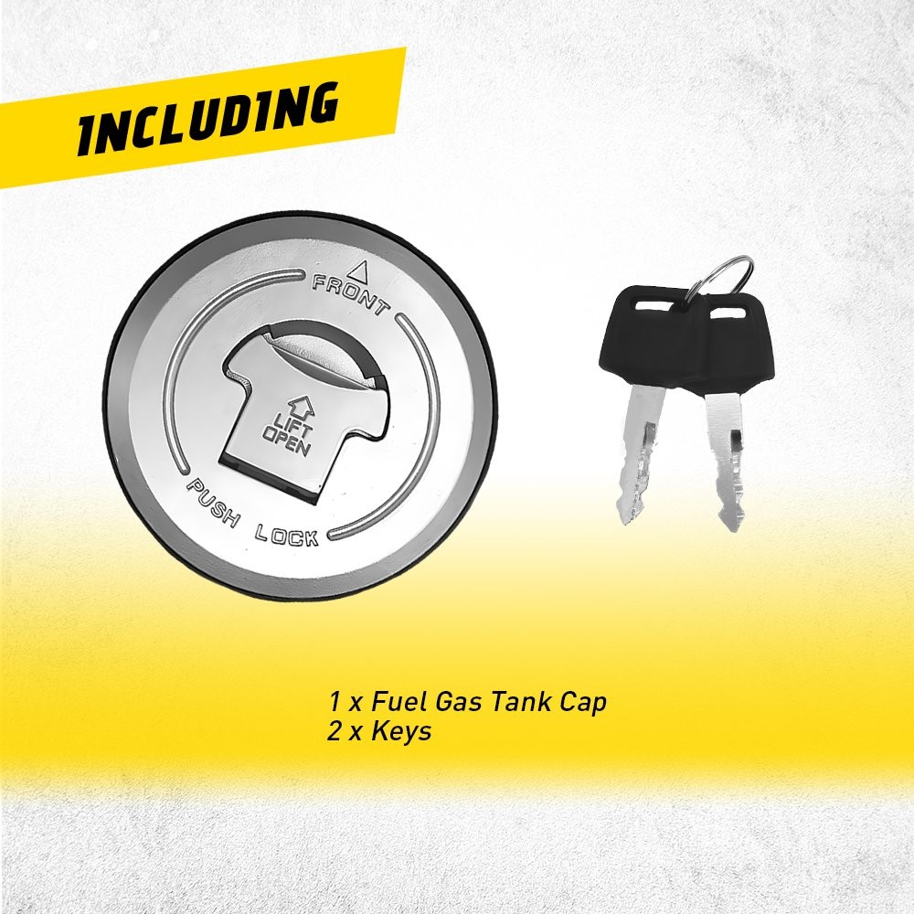 Gas Fuel Tank Cap w/ Lock Keys For Honda CBR300R CB300F CBR500R MSX125 Grom125