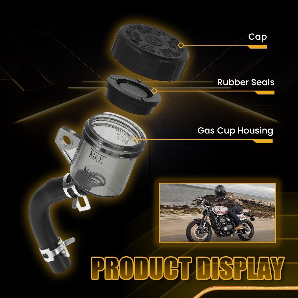 For Yamaha YZF R1 R3 YZF R6 R25 Rear Brake Fluid Reservoir Clutch Tank Oil Cup A