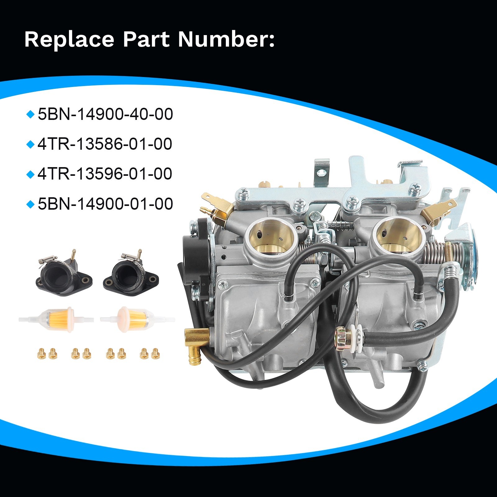 5BN-14900-01-00 For Yamaha V-Star 650 Classic Custom Silverado XVS650 Carburetor