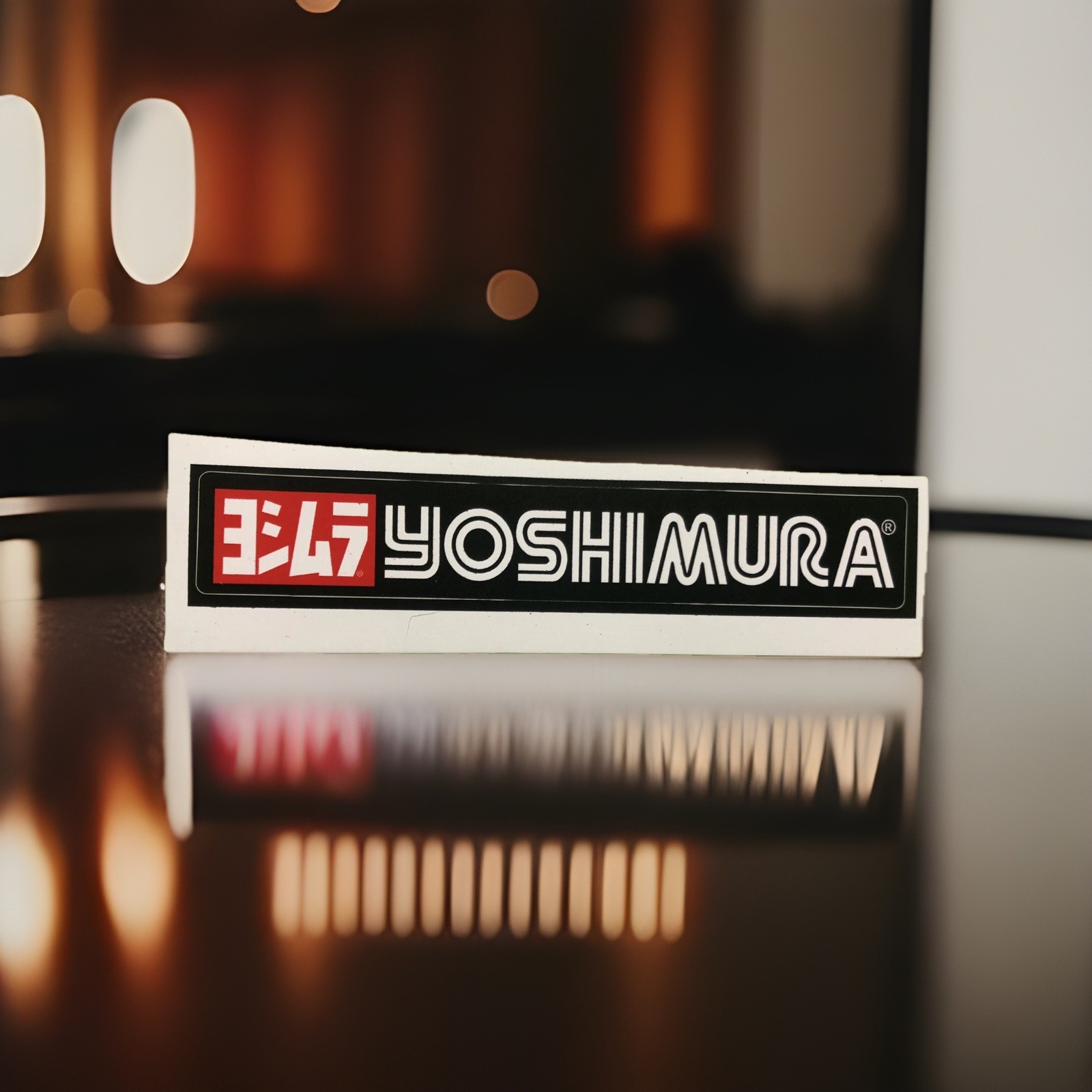 Yoshimura Exhaust Sticker Not Heat Resistant Size: 5”X 1”. *Glossy* Free Ship