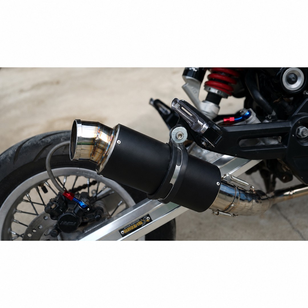Exhaust System Pipe Tip Muffler Stainless Steel Black For Honda Grom 21-2026