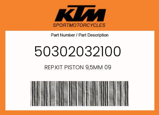KTM Genuine Rep.Kit Piston 9,5Mm 09 – 50302032100
