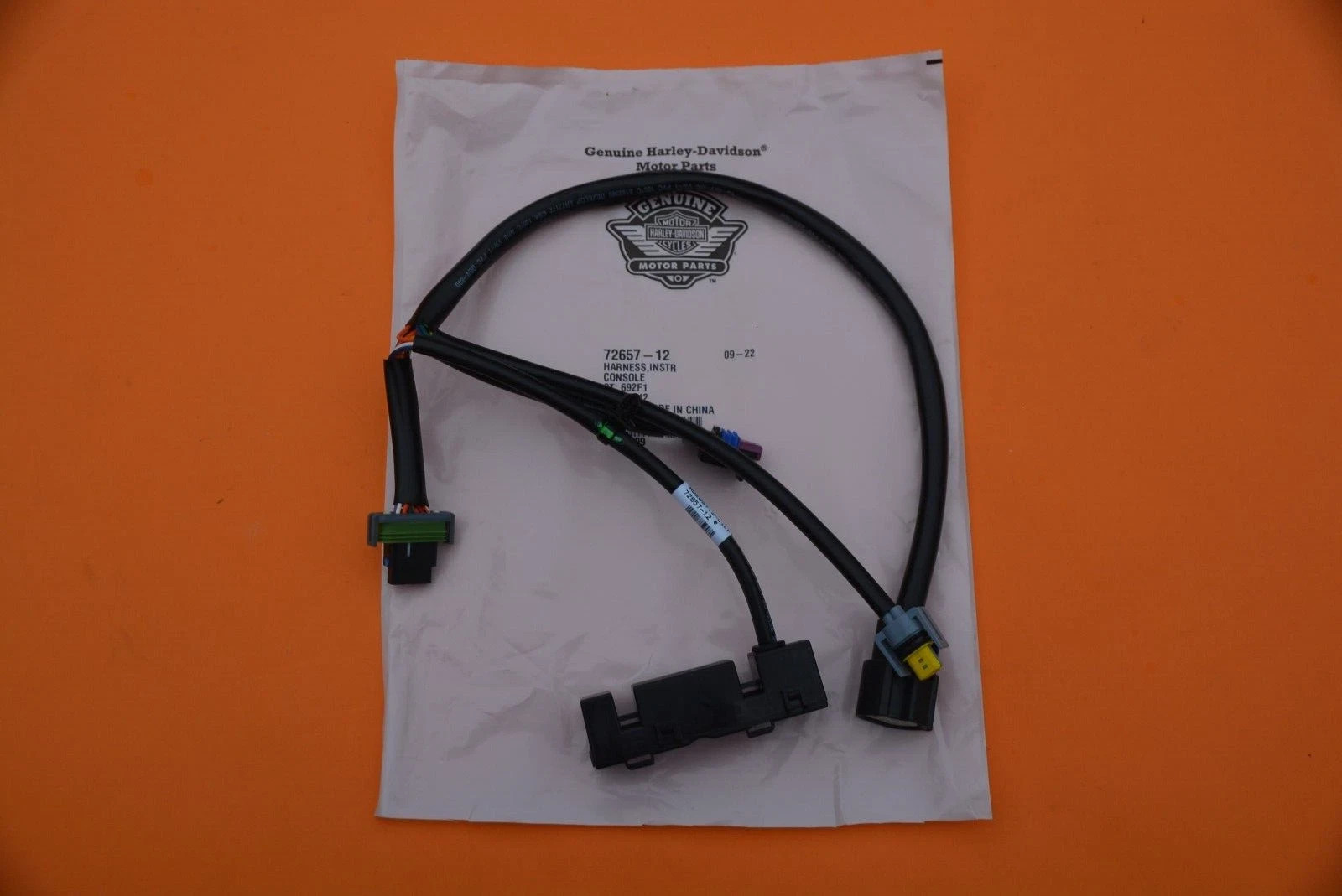 HARLEY NEW OEM 2012-17 SOFTAIL WIRING HARNESS INSTRUMENT CONTROLS 72657-12
