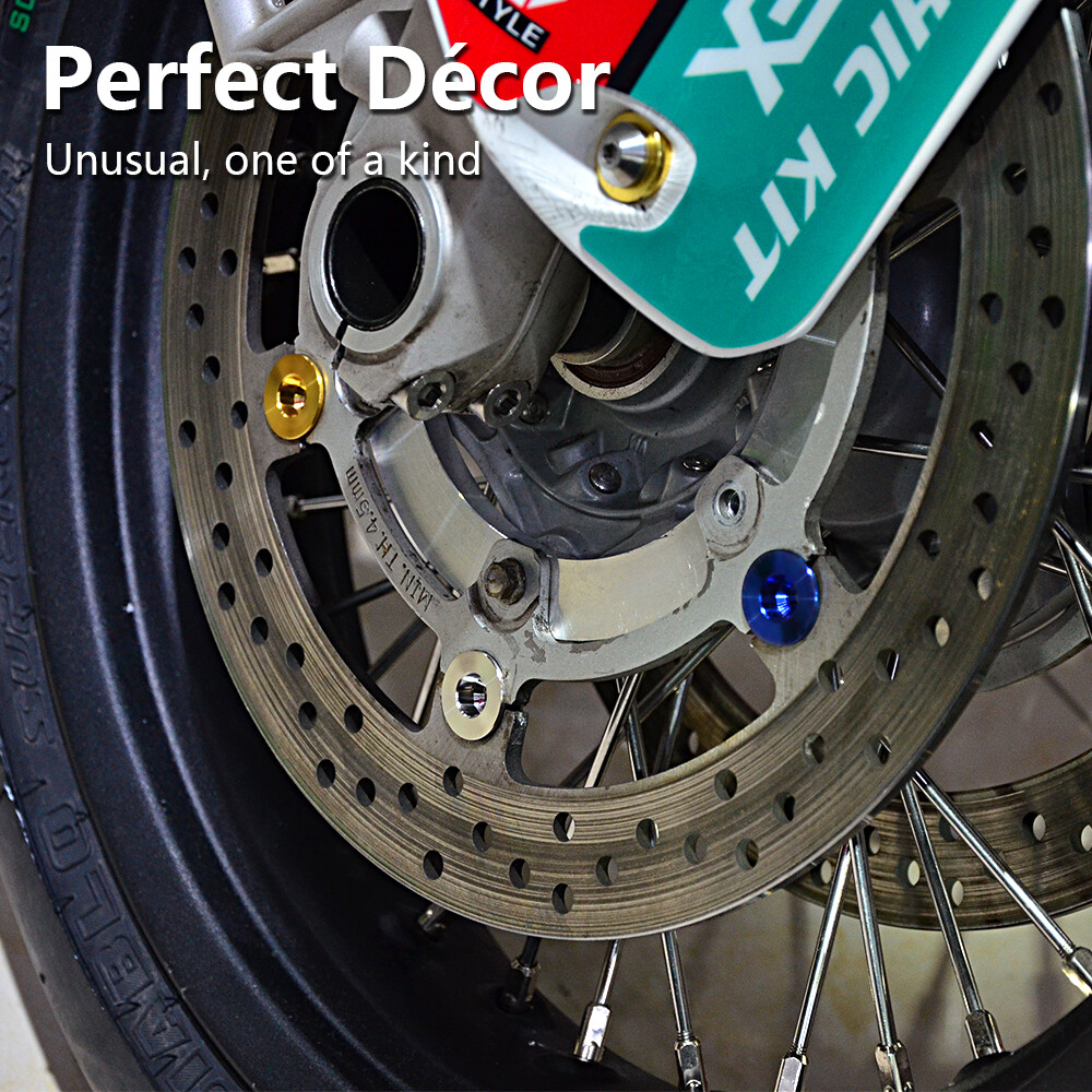 Titanium Alloy Bobbins With Stainless Steel Eclips For EBC Yamaha Triumph Ducati