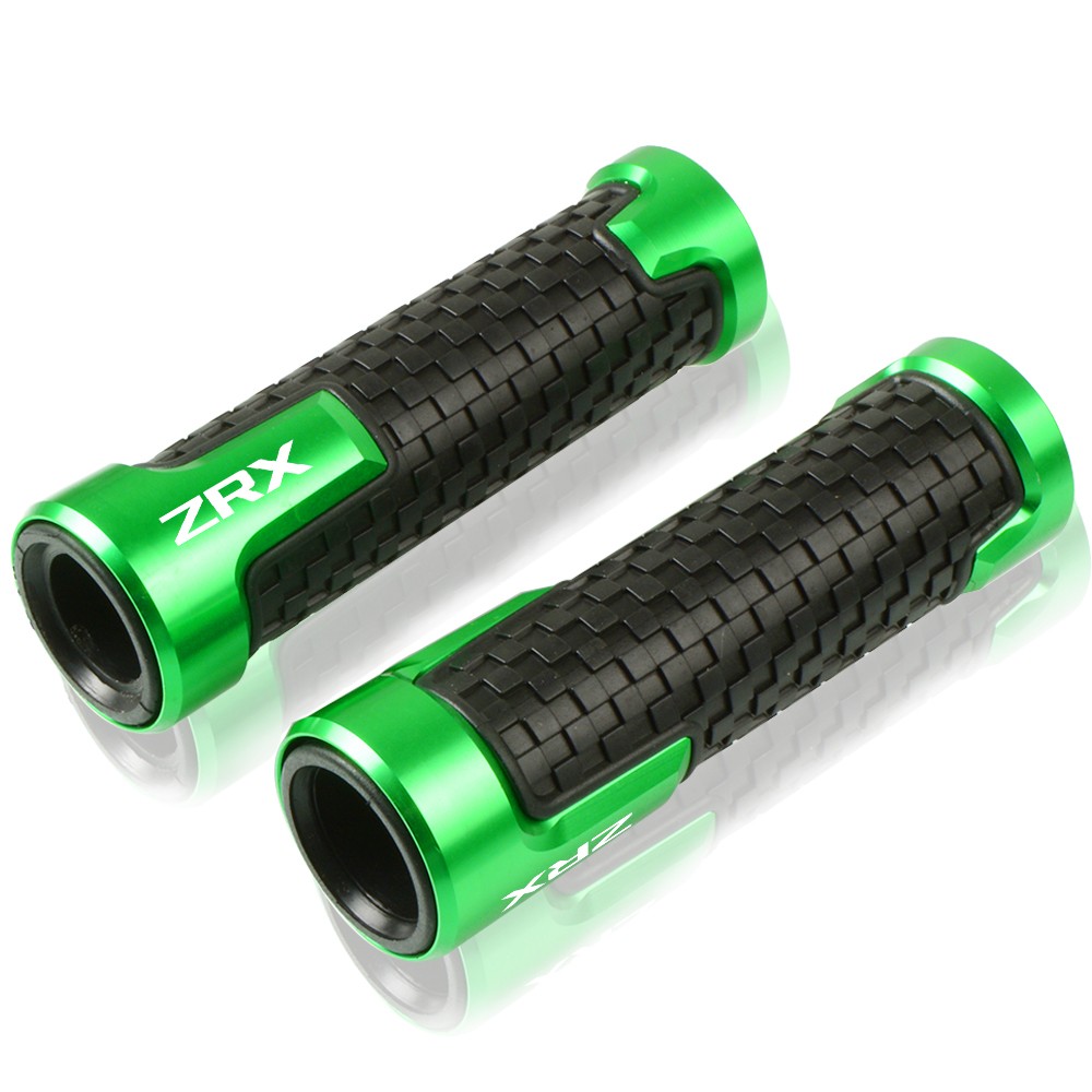 7/8” Handlebar Hand Grips Bar End Gel For Kawasaki ZRX ZRX1100 ZRX1200 R