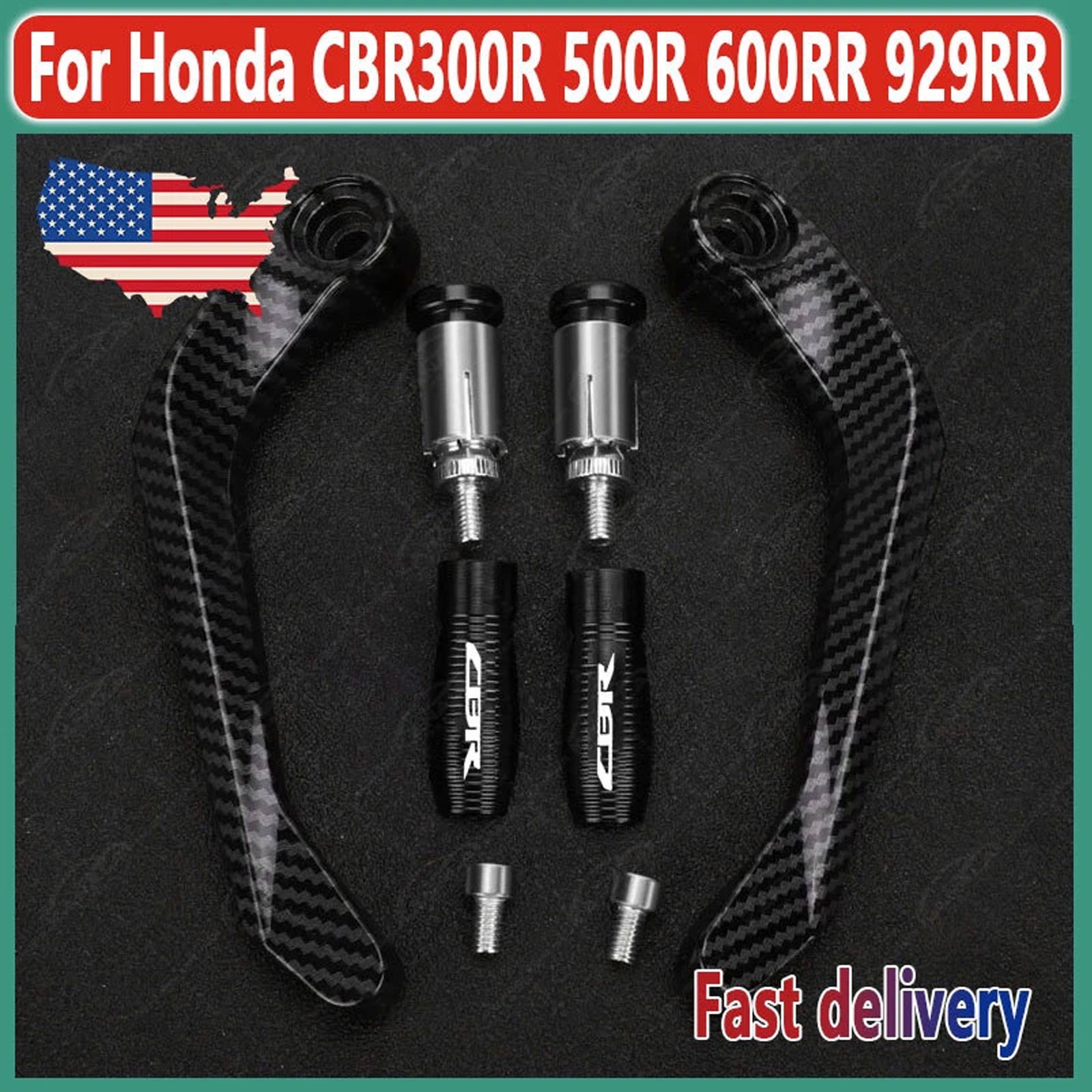 Handlebar Grips Brake Clutch Levers Protector Guard For Honda CBR 600RR 1000RR
