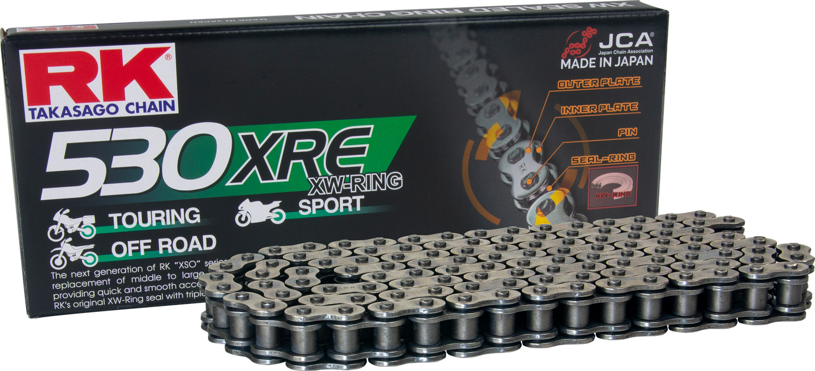 RK 530 XRE XW-Ring Chain, 150 Links Natural 530XRE-150