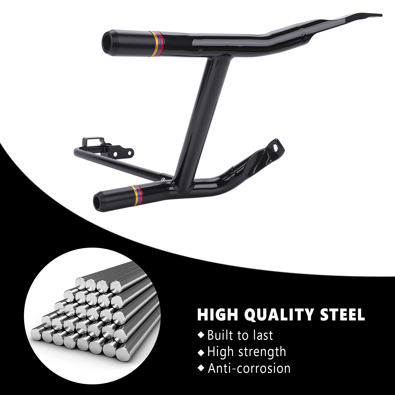 Rear Saddlebag Guards & Support Brackets For Harley Street Road Glide 2023-2026