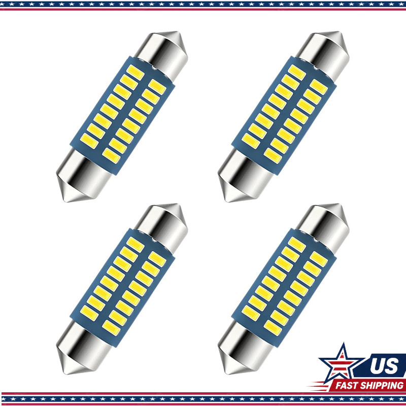 31mm 36mm 42mm LED Bulbs, 4 PCS Car Interior Dome Map TrunkColor: 36mm