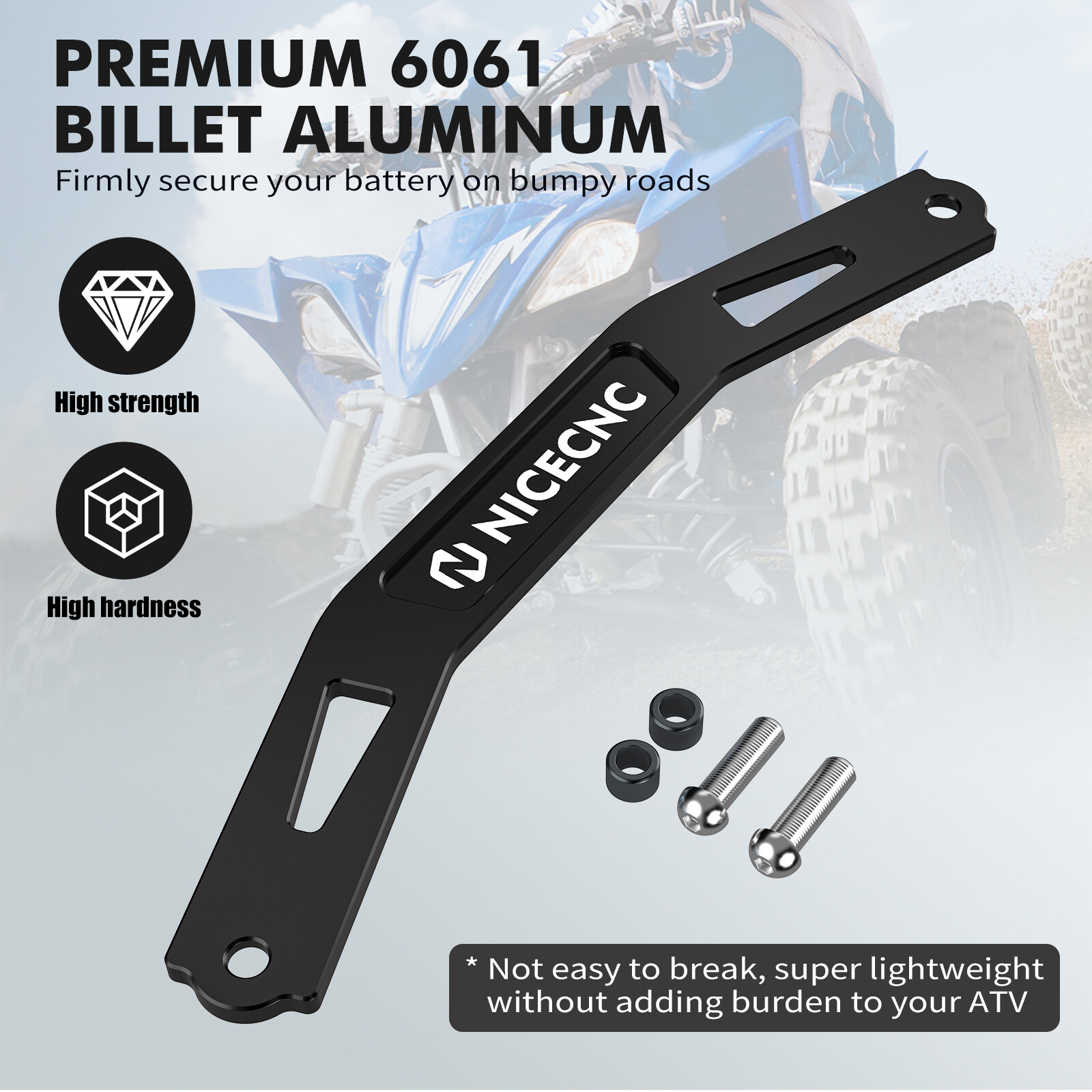 NICECNC Battery Box Bracket Mount For Yamaha YFZ450R 2009-2023 YFZ450X 2010-2011