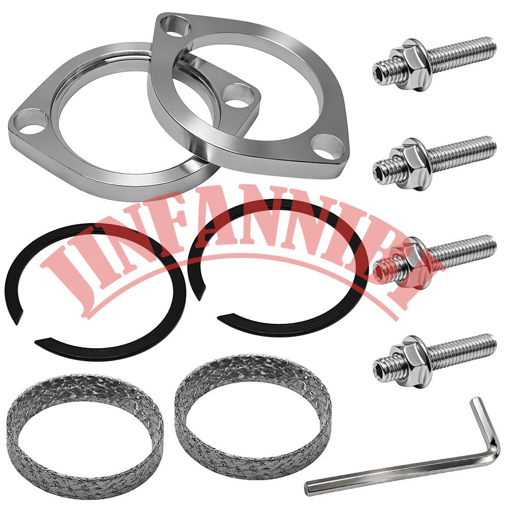 Gasket Studs & Chrome Flange Stainless Bolts Kit For Harley Sportster 883 1200