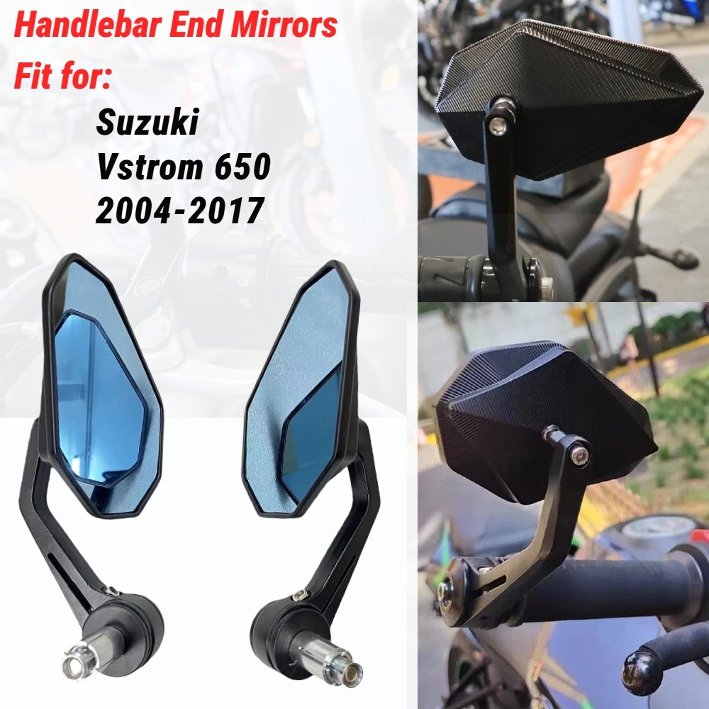 Pair of 7/8″ Handlebar CNC Aluminum Side Mirrors for Suzuki 2004-2017 Vstrom 650