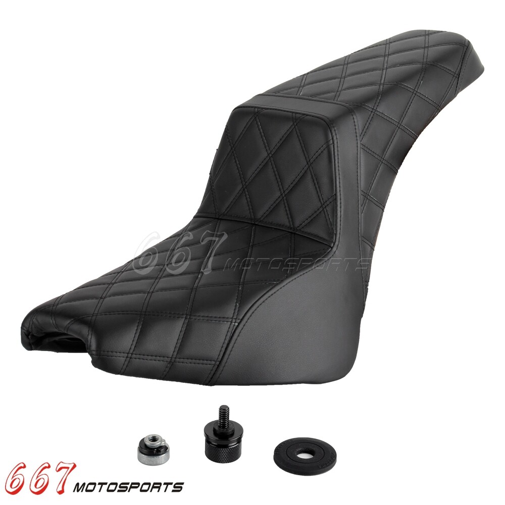 For Harley Street Bob 107 FXBB FXBBS 114 2018-2025 Gel Pad 2-Up Seat Club Style