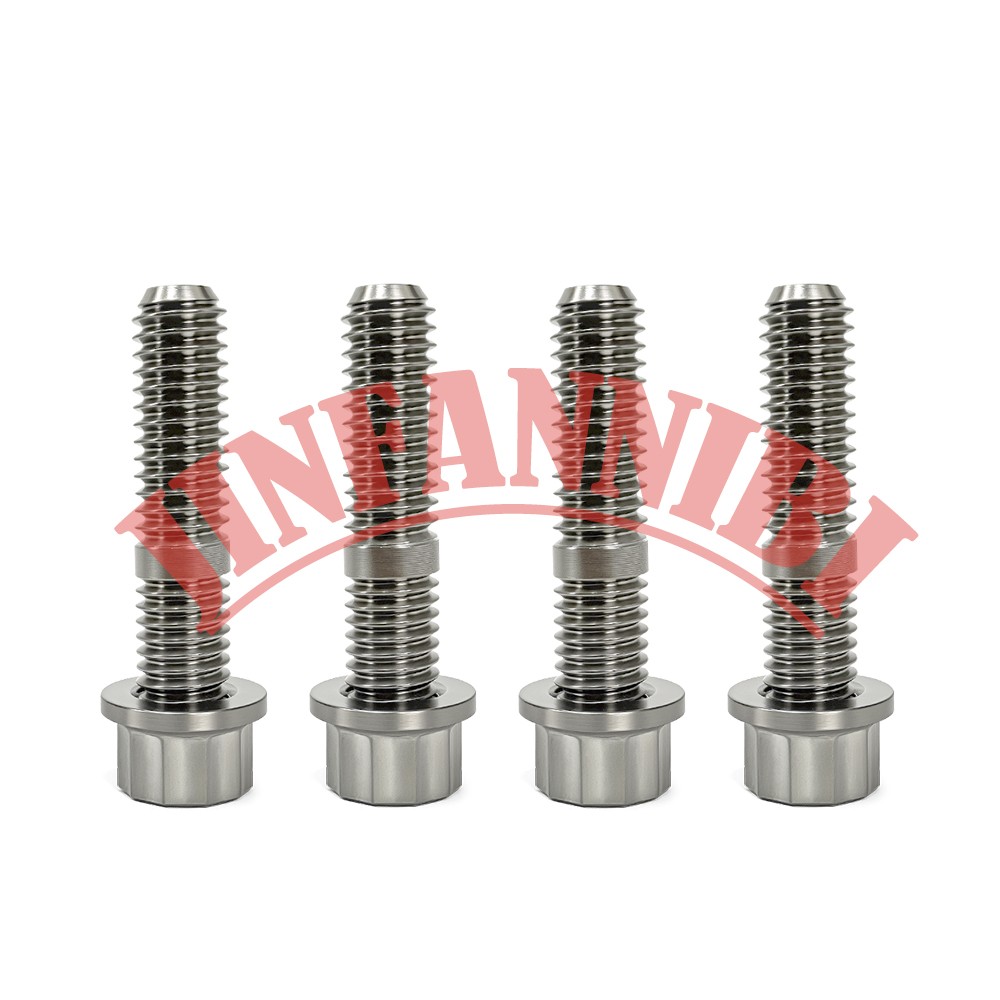 Titanium Exhaust Stud Bolt Nut Kit For Harley Dyna Softail Touring 1984-2023