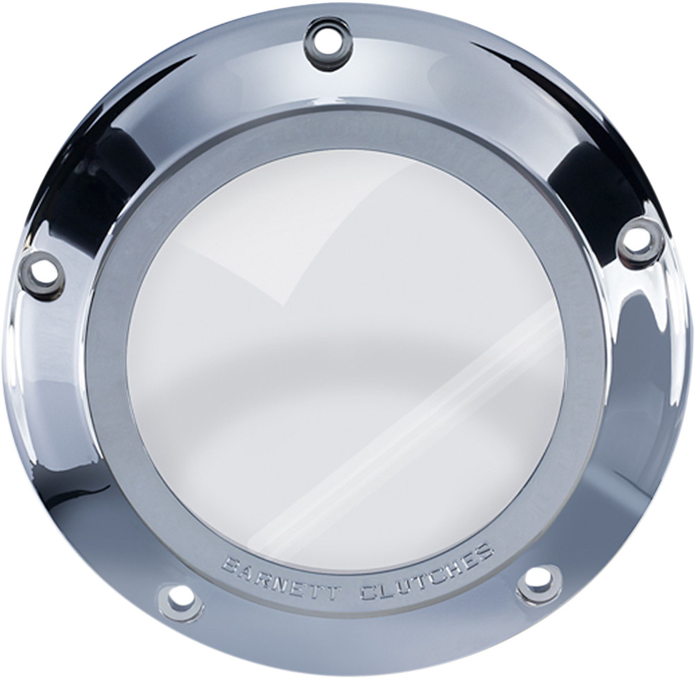 Barnett Derby Cover Clear Chrome for 2007-17 Harley Big Twin 343-30-43013