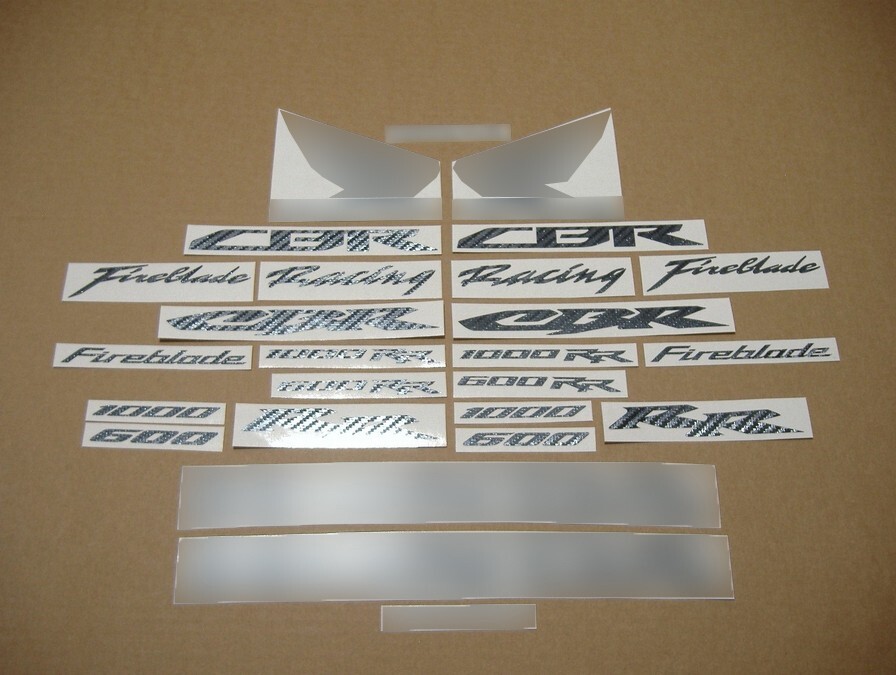 Stickers for cbr 600rr 1000rr personalized decal kit aufkleber carbon look mark