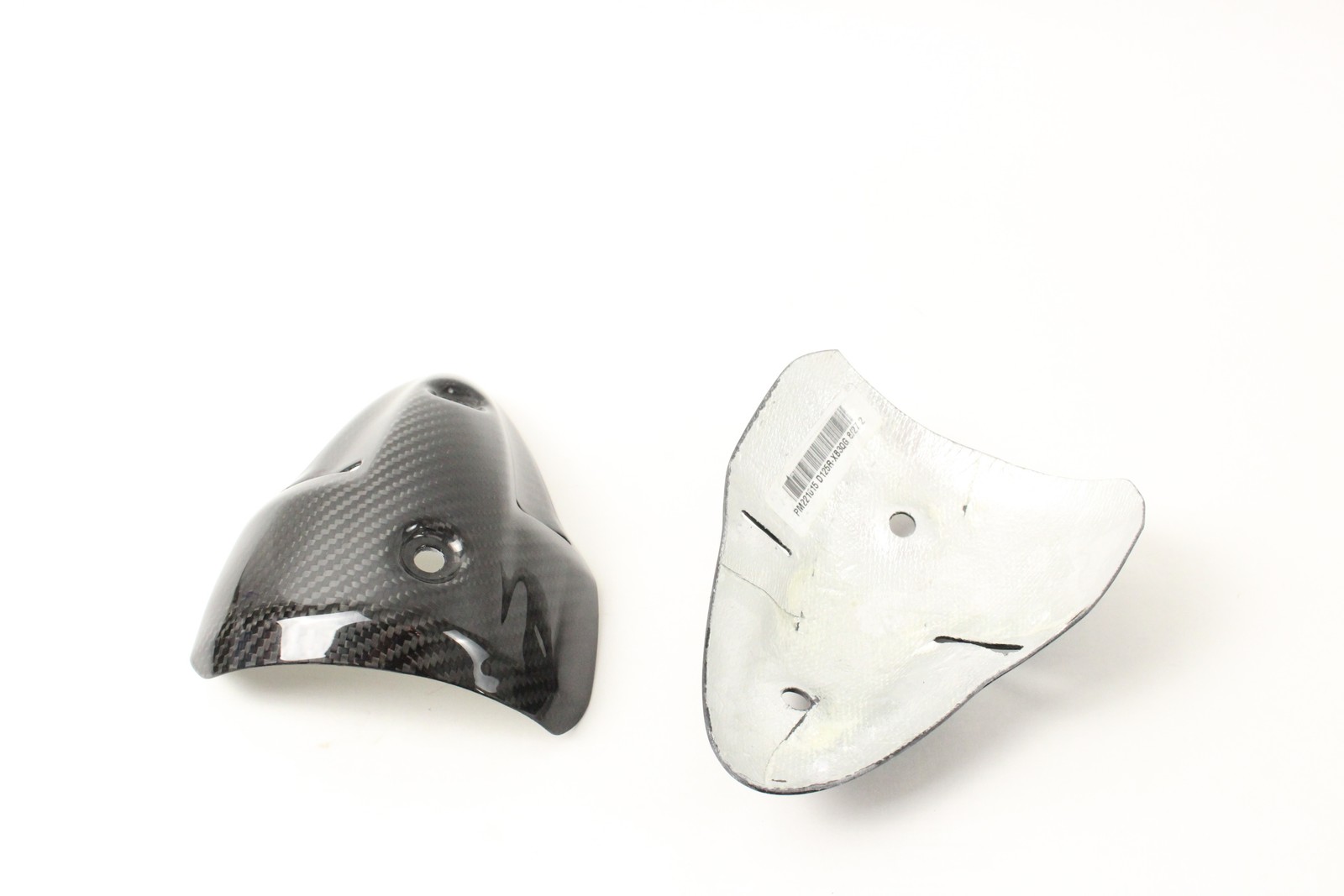 08-14 Ducati Monster 696 796 1100 Carbon Fiber Muffler Exhaust Cover Heat Shield