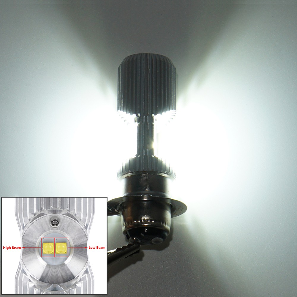 P15D ATV LED Headlight Bulbs Motorcycle High/Low Beam Kit 6000K Bright P15D-25-1