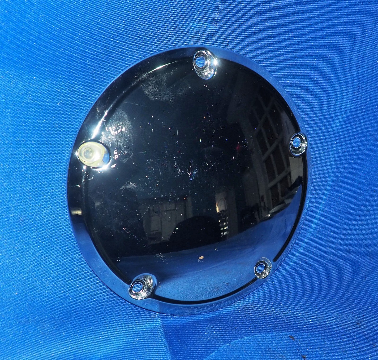 Harley Davidson 5 Hole Derby Cover Chrome OEM W/90 Day Warranty 25415-99