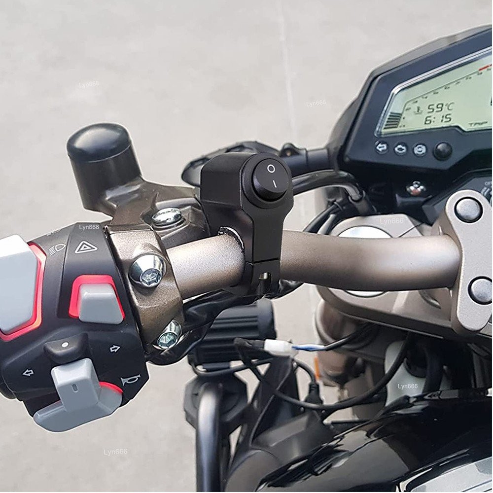 Waterproof Motorcycle 7/8″ Handlebar Headlight Fog Spot Light ON OFF Switch USA