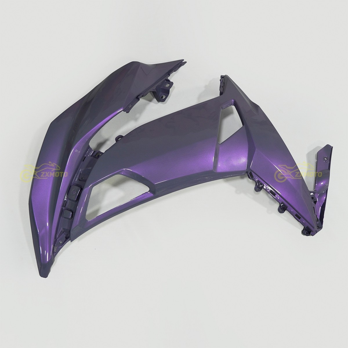 Chameleon Gray Purple Fairing Kit w/Tank Cover for Kawasaki Ninja 650 2017-2019