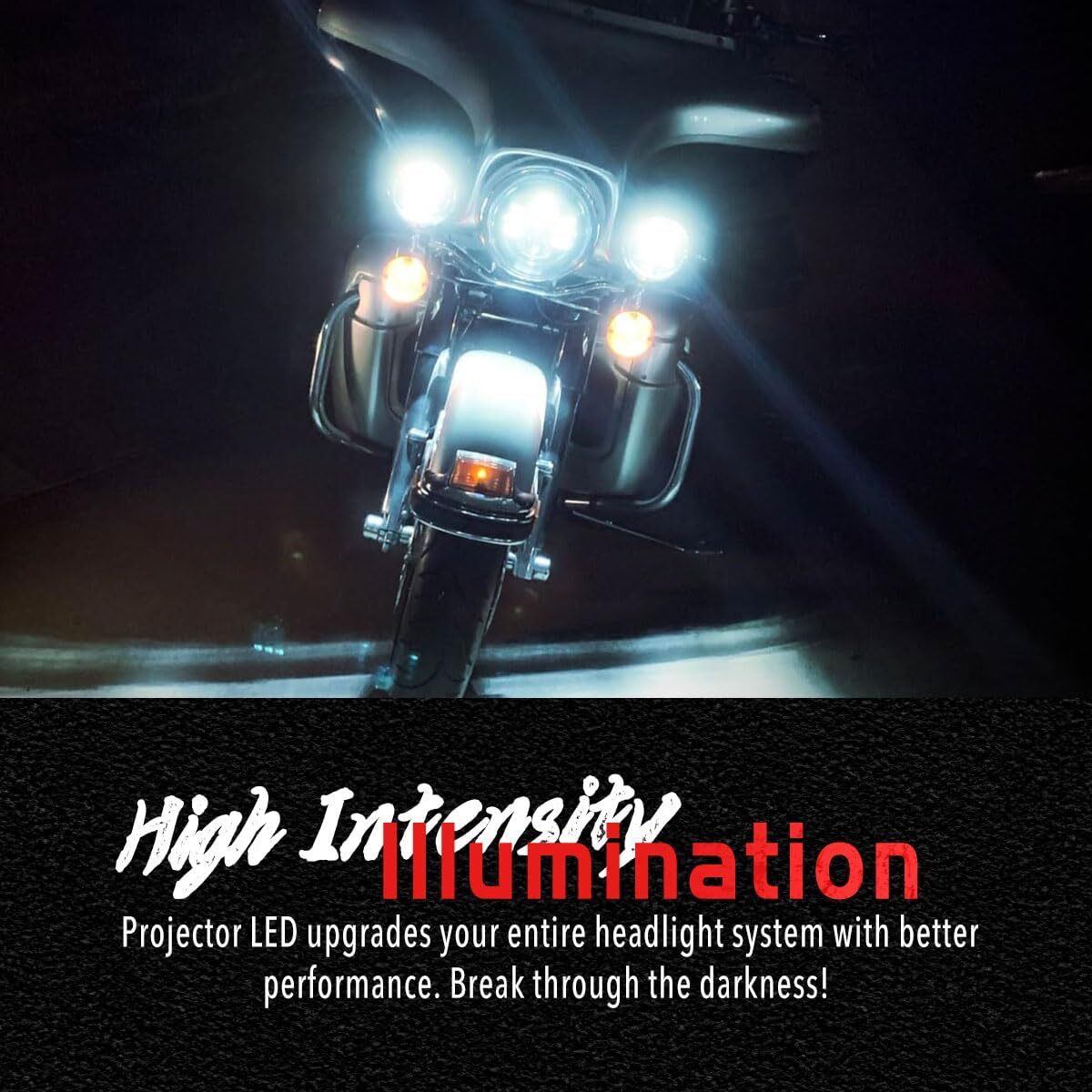 7 Inch 140W LED Headlight Hi/Lo + 2Pcs 4.5Inch 80W Fog Light for Harley Davidson