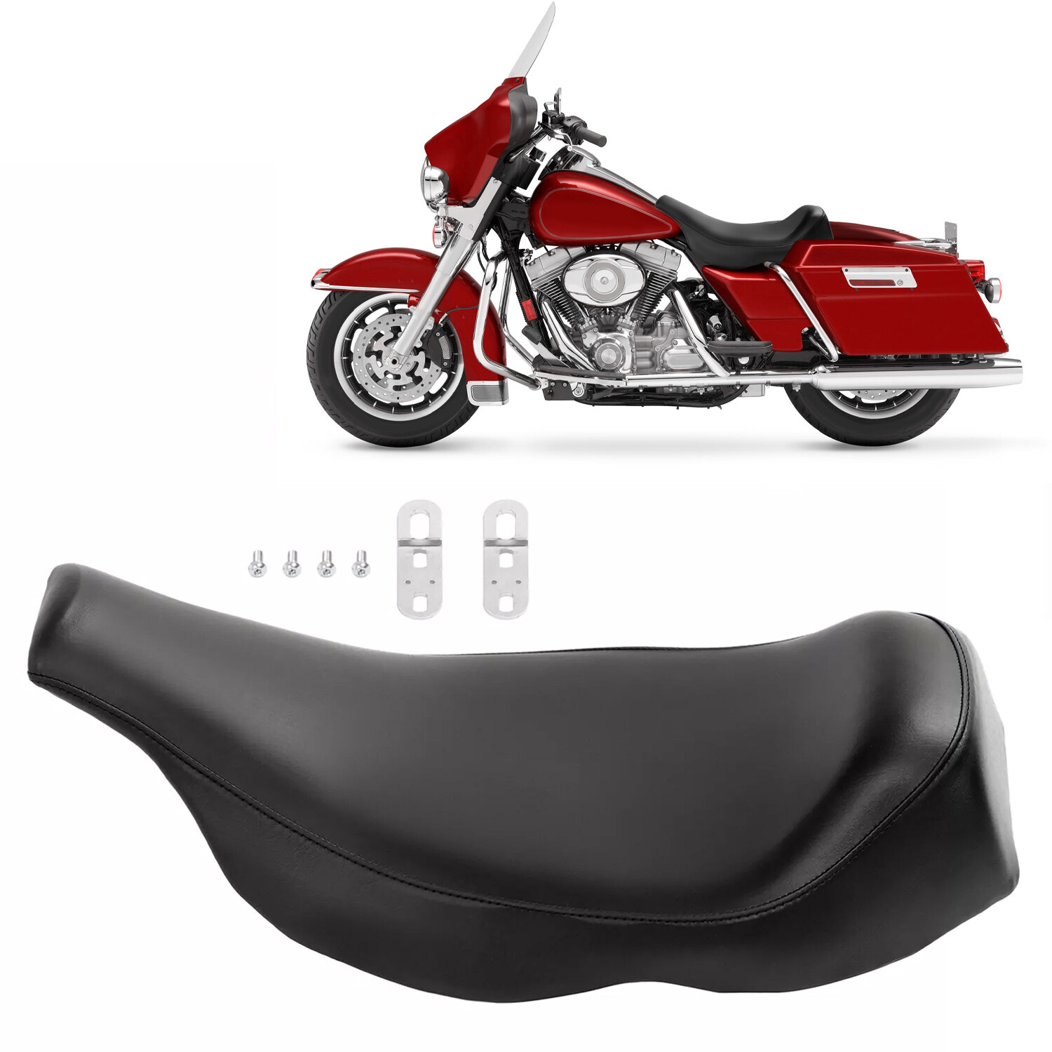 Solo Seat For Harley Electra Ultra Touring Road Glide FLHT FLHTCUI FLTR 1996-07