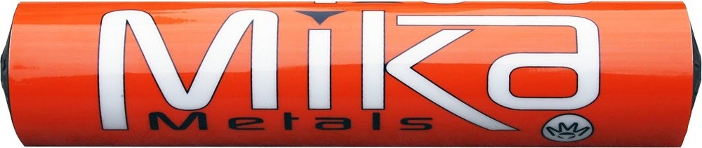 MIKA METALS Injection Molded HandleBar Pad Big Bike Dirtbike Org 9.75″ ORANGE