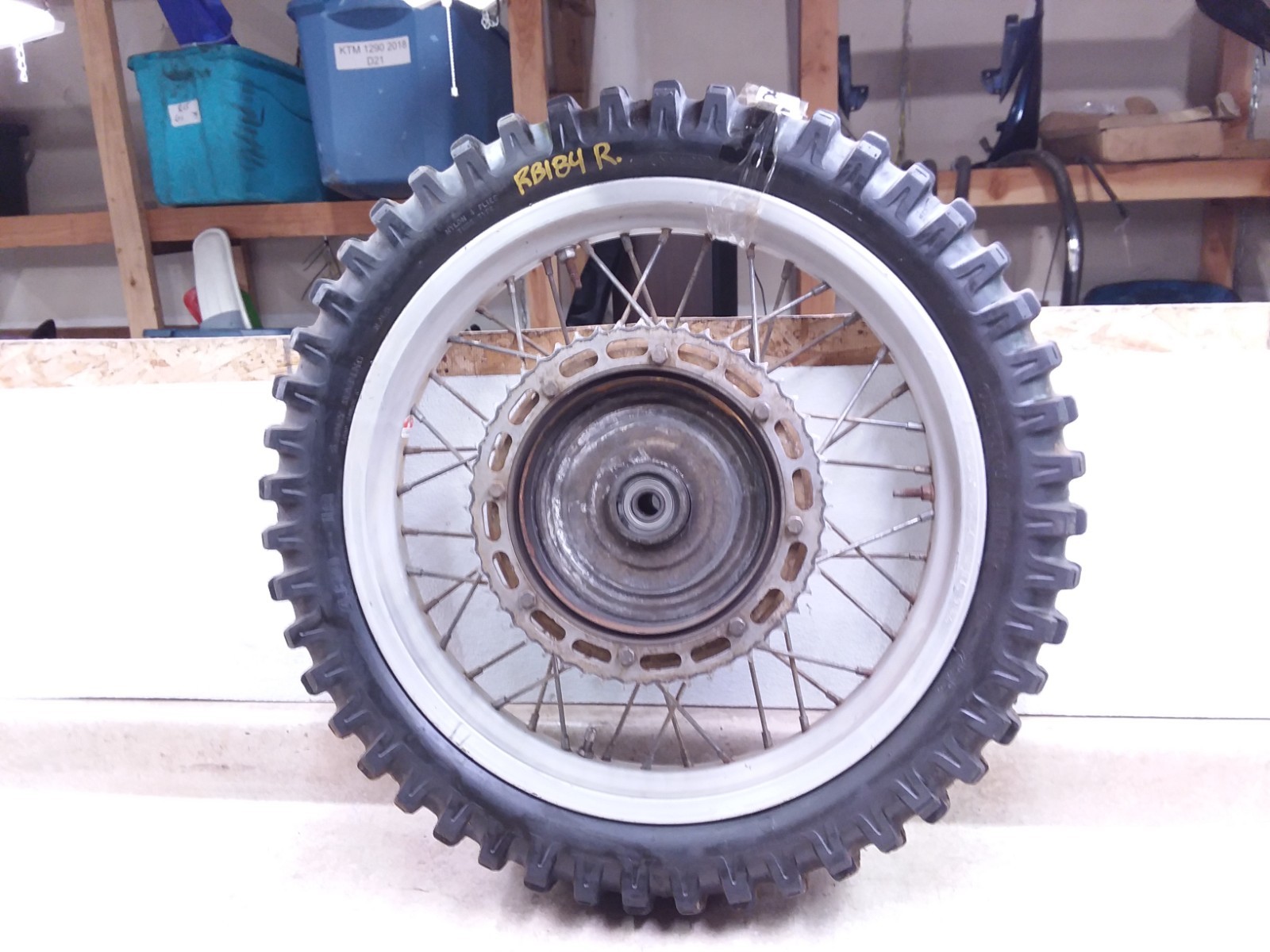 KTM 495 KTM495 Rear Wheel Rim & Sprocket 2.15×18 NORDISK OEM 1983 RB184 ANX-D6