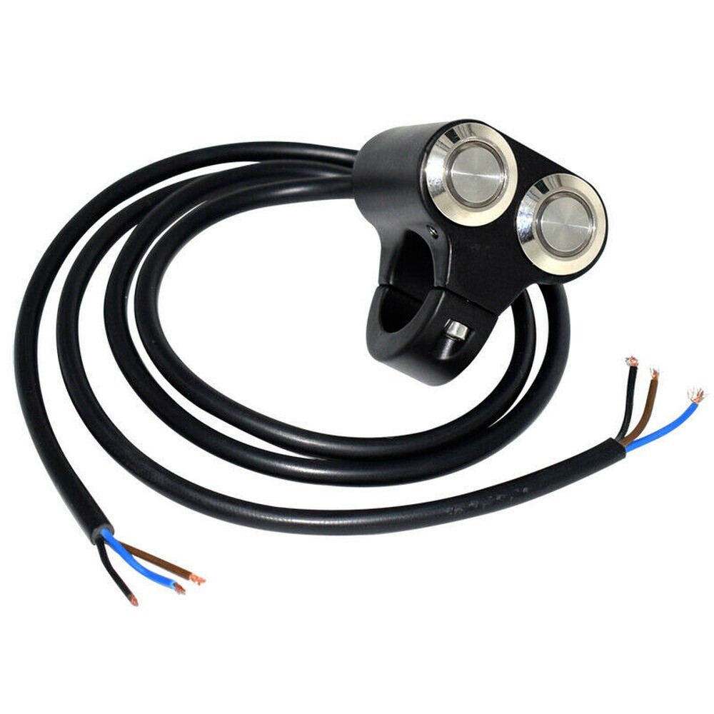 12V 22mm 7/8” Motorcycle Handlebar Headlight Fog Spot Light Dual on off Switch