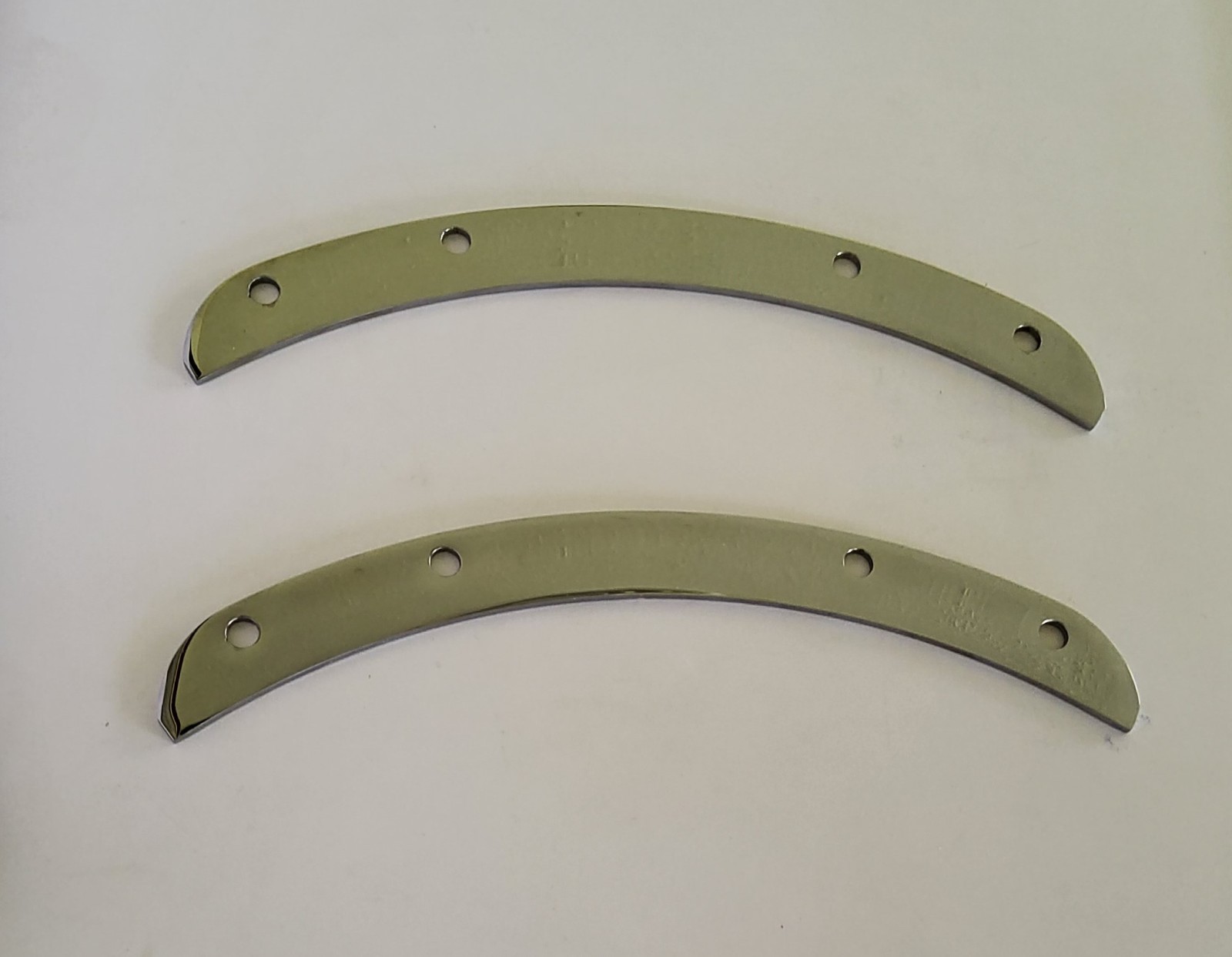 Gilroy Indian Chrome Rear Fender Eyebrow Set 30-010 Excellent Cond